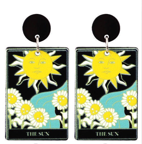 Wholesale Tarot Acrylic Earrings